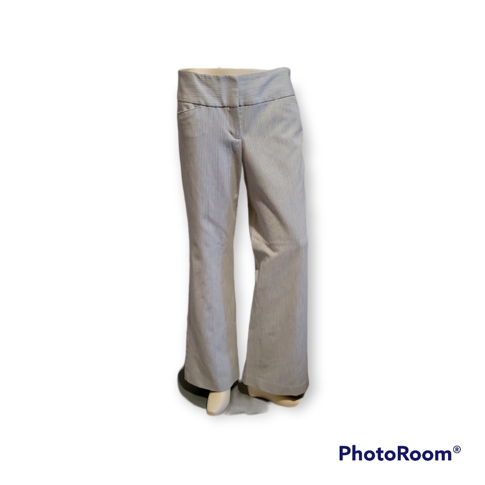 GUC Express Design Studio ~ Grey with black strips dress pants